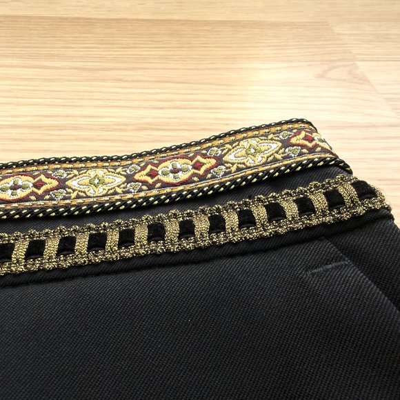 The Kooples Black Wool Beautifully Crafted Waist Pencil Mini Skirt, Size S - Picture 4 of 11